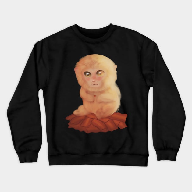 Bacon Snow Monkey Crewneck Sweatshirt by bluecrown